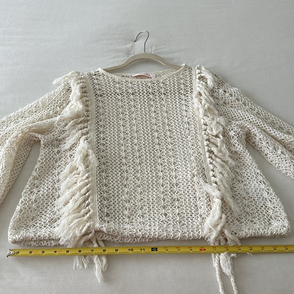 NWOT RARE See by Chloe Crochet Pullover Sweater in Cream/White Size 34 - Picture 16 of 17